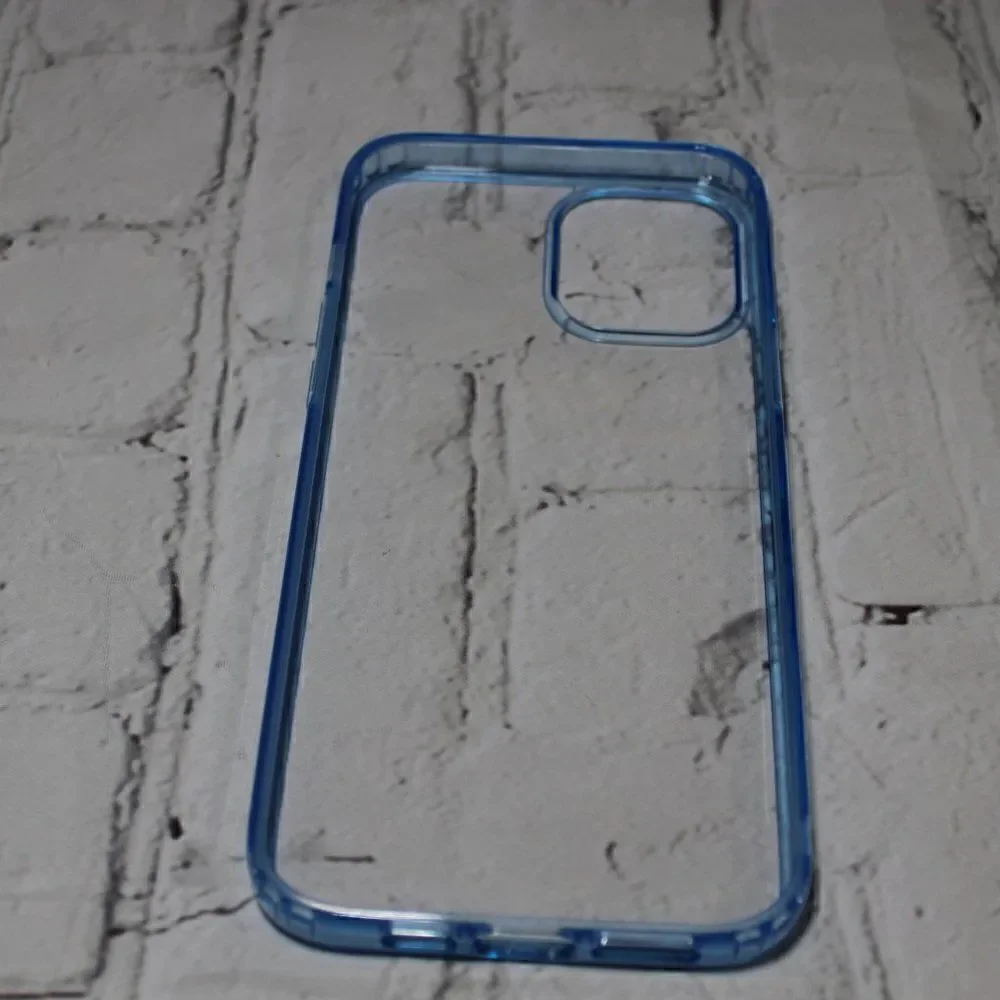 iPhone 12 Pro Max Clear Phone Case LIGHT BLUE‎